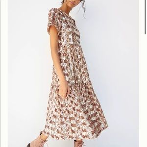 Anthropologie Maeve Bernadette sequin midi